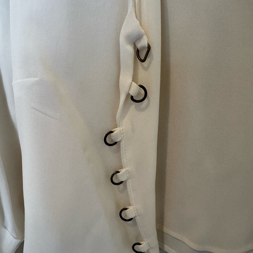 Stone Cold Fox Cream Sheer Blouse - Picture 3 of 5